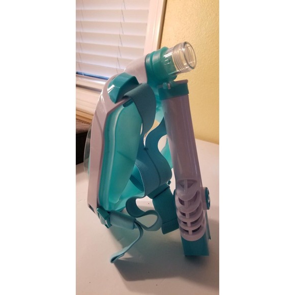 2 WSTOO Kids Snorkel Mask,Fold 180 Degree Panoramic View Kids Snorkel Mask - Picture 6 of 13